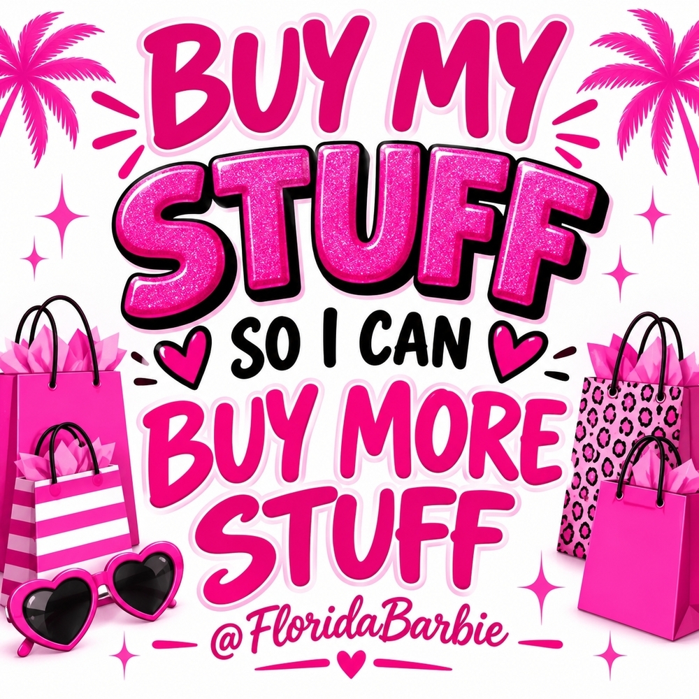 "Buy My Stuff" Pink Party Sign - Home Party Supplies